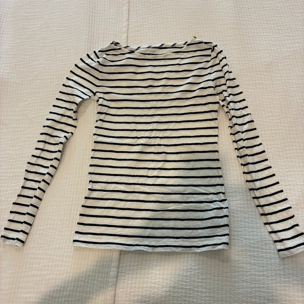 J Crew Striped Artist Tee Long Sleeve XS - Like New